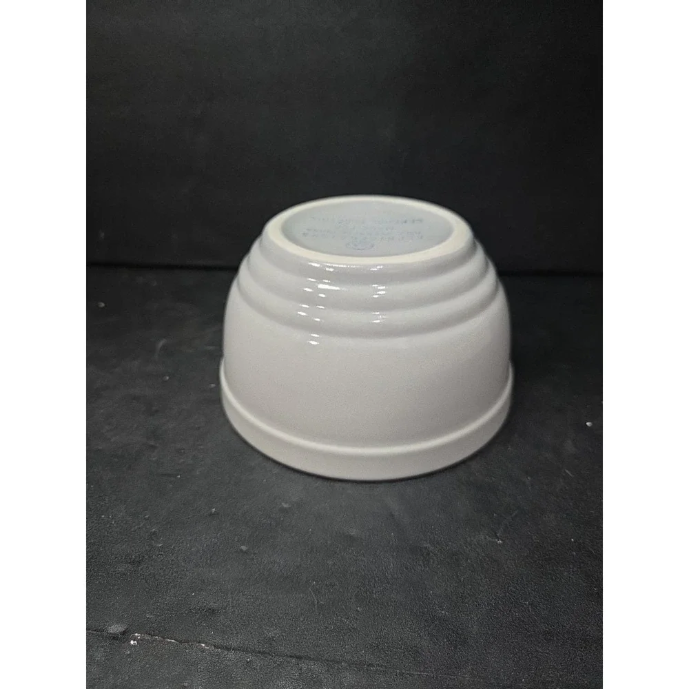 General Electric Refrigerator Bowl, Hall Ovenware Ceramic, Gray‎ & Yellow Decor